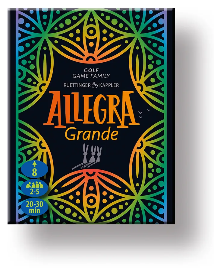 Allegra Grande – Spielschachtel und Spielaufbau